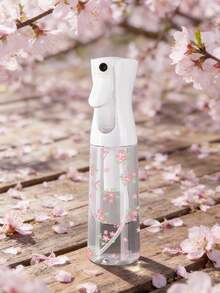 粉色花朵蝴蝶结图案透明PET可重复灌装旅行喷雾瓶，多用途细雾喷雾瓶，适用于旅行和商务出行，可用作卸妆喷雾瓶、可重复使用的美发喷雾瓶、持续喷雾瓶，也可用于头发造型、清洁、植物喷洒、面部保湿等。 - 彩色 - 查看 2