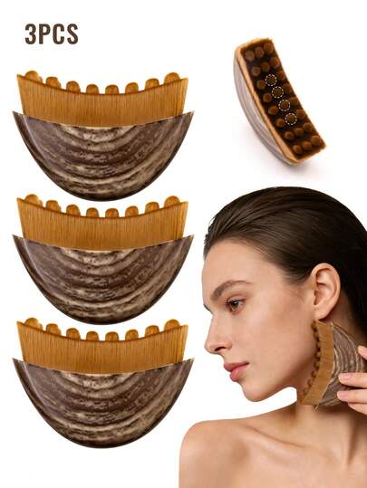 3支装淋巴轮廓面部刷，干刷面部刷，下巴塑形淋巴引流按摩器，符合人体工程学设计，精准贴合肌肤，缓解疲劳