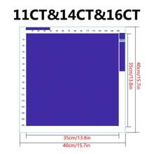 11CT/14CT/16CT印花十字绣DIY套装，涤纶材质，色彩缤纷的城镇图案，适合初学者和成人，轻松DIY刺绣套装，包含印花布料、绣针、绣线、图纸和说明书。手工艺术品，家居墙面装饰礼品，尺寸：40*40厘米/15.7*15.7英寸 - 40X40CM - 查看 6