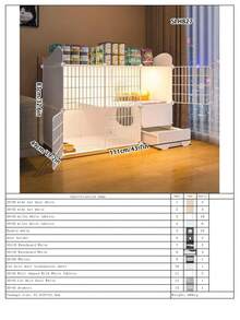 Drawer-Style Cat Litter Box, Multi-Layer Cat Cage, DIY Modular Cat Cabinet, Stackable Cat Villa, Suitable For Kittens And Small Cats Indoor Use - Multicolor - View 20