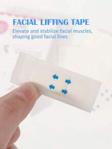 1pc Invisible Lifting Firming Transparent Plastic Face Mask Tapes, Lift Sagging Skin, Suitable For All Skin Types Men & Women, Lift Chin & Neck, Slim Face, Alcohol-Free - Multicolor - View 5