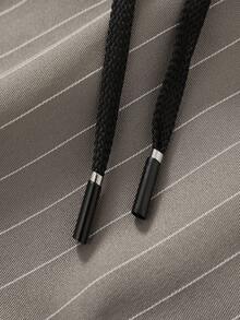 Urban Explorer Men's High-Quality Business Casual Cargo Shorts, Lightweight Breathable Fabric, Multiple Pockets With Drawstring Waist, Versatile For Casual Summer Outings - Khaki - View 5