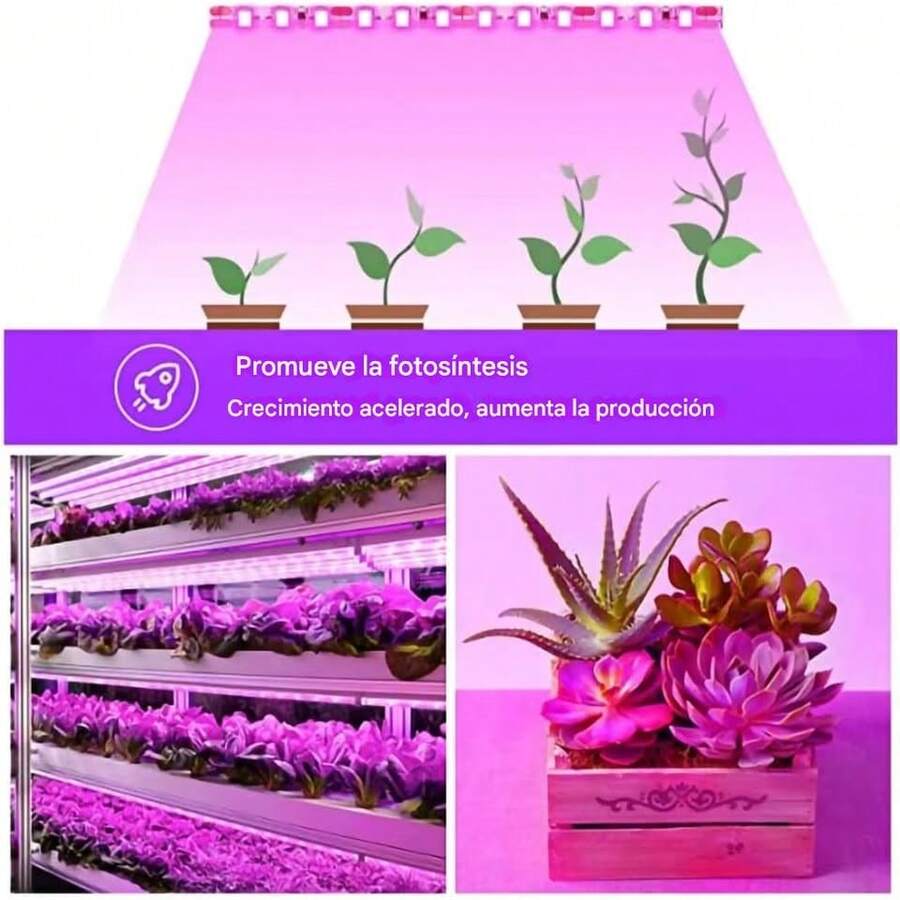 Luz Led USB cultivo plantas tira lámpara Phyto completo semillas flores invernadero plantas - Azul - Ver 1