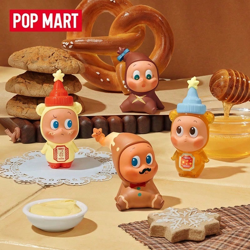 POP MART 角色配对系列：可爱时尚的玩具、服装、限量版收藏品——送给朋友的完美礼物 - 黃色 - 查看 1
