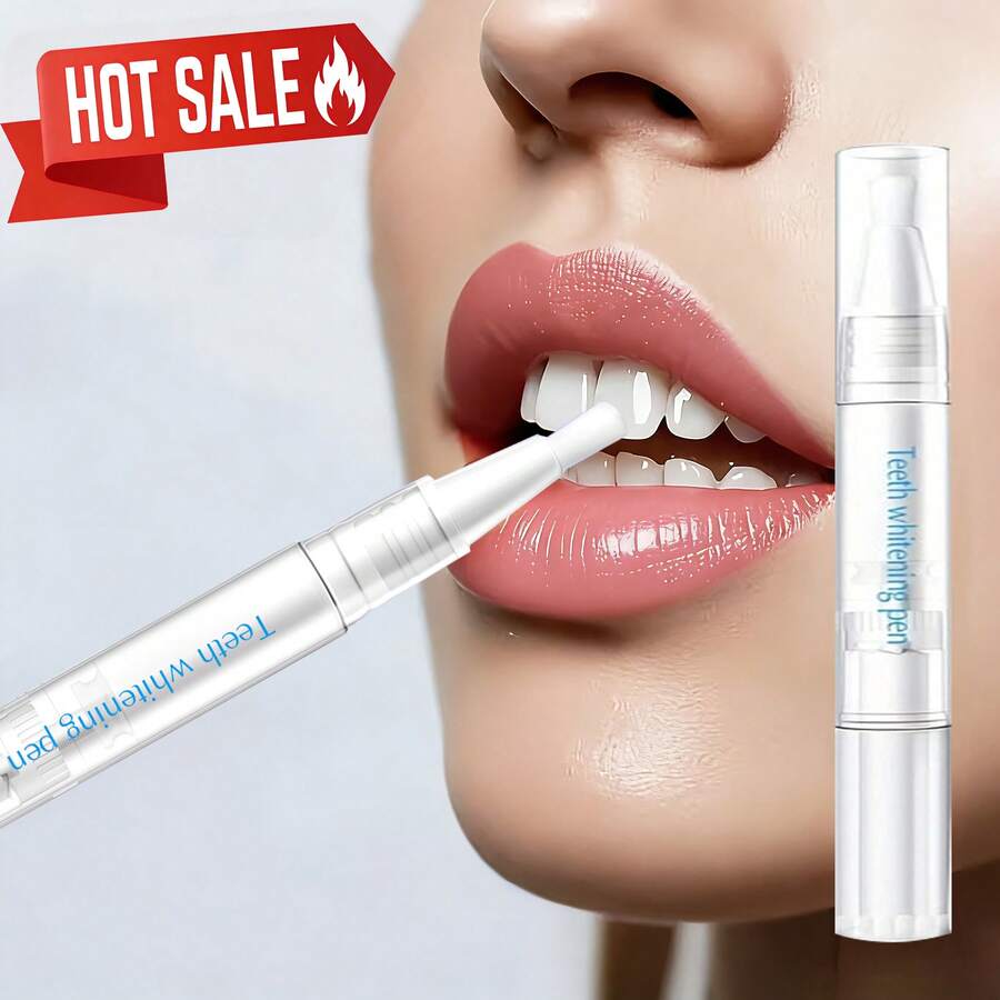 1支*3毫升牙齿美白笔，牙齿亮白凝胶，薄荷味，不含过氧化氢 - 凝膠 - 查看 1