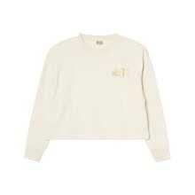 Puma Women's Casual Crew Neck Long Sleeve Knit Pullover Sweatshirt, Suitable For Spring And Autumn - Off White - View 1