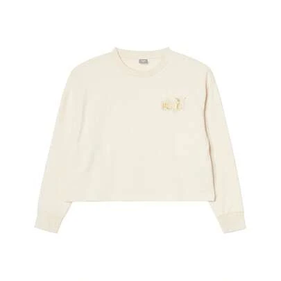 Puma Women's Casual Crew Neck Long Sleeve Knit Pullover Sweatshirt, Suitable For Spring And Autumn