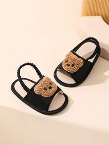 Cartoon Baby Toddler Shoes, 0-1 Years Old - Black - View 2