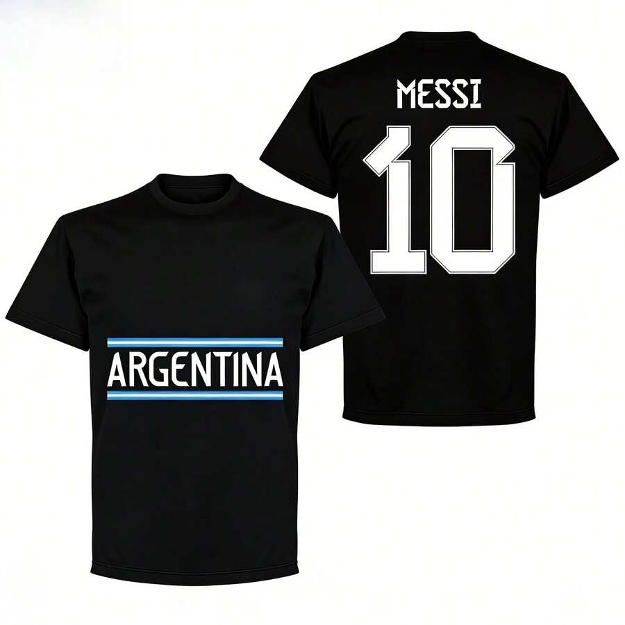 2026 Messis No. 10 T-Shirt Spring_Summer Streetwear For Both Men And Women, Pure Cotton Short-Sleeved - 黑色 - 查看 1