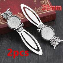 2 chiếc đế trống 18/20mm dùng làm bookmark, gắn đá cabochon, khay đựng phụ kiện làm trang sức DIY. - Đánh dấu trang cơ sở - Xem 23