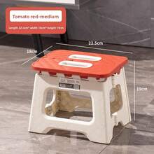 1pc Thick Plastic Folding Stool, Portable Mini Outdoor Adult Chair, Bench, Compact Fishing Stool, Outdoor, Convenient, Space-Saving - Multicolor - View 19