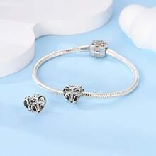 Hapour Love & Cross Pendant Charms Pendant Beads Fits Original Bracelet Necklace 925 Silver Fine Beads DIY Jewelry Gift For Family - BKSC170 - View 5