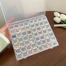 Transparent Portable Jewelry Box For Necklaces, Earrings, Rings, Anti-Oxidation, Detachable Storage Box, Popular Online Jewelry Box - Multicolor - View 5