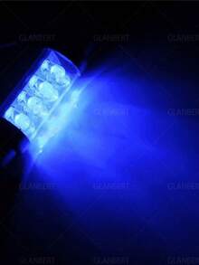 GLANBERT 2pcs/Set 42mm 8 LED Car Interior Light C5W 239 Dome Light Bulb, Blue/White/Red, Auto Accessories - Double-pointed 8LED - View 7