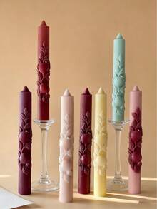 Pomegranate Long-Strip Candle Silicone Mold - DIY Pomegranate Relief Handcrafted Fragrance Long Stick Candle Mold - Pomegranate Candle Mold - View 4