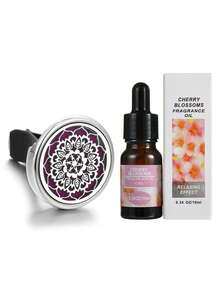 1 Set, Car Diffuser Pendant, Car Clip-On Fragrance Oil Diffuser, Car Air Vent Clip Air Freshener, Includes 10 Mixed Aroma Pads, New Model, Gift, Car Diffuser + Essential Oil Set, Birthday/Graduation Gift - Multicolor - View 22