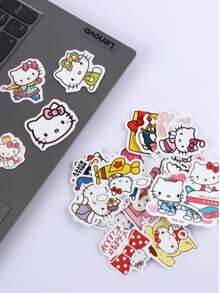 SANRIO Quà tặng kèm: Nhãn dán hộp quà hình mèo con, chống thấm nước và dễ thương, hoàn hảo cho mùa tựu trường và đồ dùng học tập của học sinh. (Mẫu ngẫu nhiên) - Z - Xem 8