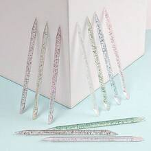 MyAoKuE-Up 100 Pcs/Pack Of Crystal Nail Art Sticks, Nail And Foot Care Crystal Sticks, Suitable For Applying Nail Polish And Removing Direct Edge Debris. Essential Nail Art Tools. - Multicolor - View 6