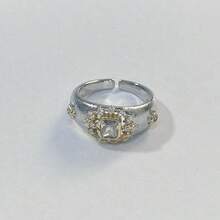 1 pieza Anillo con acabado cepillado vintage - Bronce - Ver 6