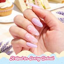 Beetles Pink Gel Polish - Strawberry Milk Light Pink Pastel Nail Polish, Same Color Same Bottle, Long Lasting Soak Off UV LED Nail Art, Spring Manicure Salon Gifts For Her - 春日薰衣草馬卡龍的滋味 - 查看 3