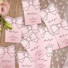 20/50pcs Pink Bow Gift Sealing Stickers, Gift Box Sealing Stickers, PVC Adhesive Labels For DIY Decoration - Multicolor - View 3