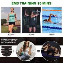 AXH EMS Wireless Muscle Stimulation Training Device, Smart Fitness Abdominal Trainer, Electric Massage - Black - View 2