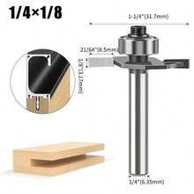 2-In-1 Ball Bearing T-Slot Router Bit, Wood Milling Cutter, Groove Cutting Knife, Chamfer Knife, Pull Handle Knife - Ball Bearing T-blade - View 17