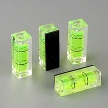 3pcs Mini Magnetic Square Bubble Level 10*10*40mm Green | Precision Leveling Tool For Picture Frames, Shelves, RV & DIY Projects, Battery-Free, Non-Damaging & Compact Design (Random Style) - Multiple Styles - View 4