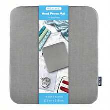 15" X 15" Heat Press Pad, Suitable For Easy Press Heat Press Machines, Heat Resistant Protective Mat For Ironing Projects, Craft Vinyl Pressing, Sublimation And More - Grey - View 12
