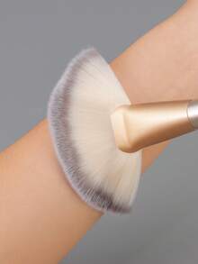 RANCAI 1支大号扇形散粉刷，扁平高光腮红刷，散粉刷，大号面部刷，高光化妆刷 - 彩色 - 查看 11