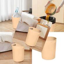Trash Can - Plastic Waste Basketbin - 1.8 Gallon- For OfficeHome Bathroom Kitchen - Khaki - Khaki - View 1