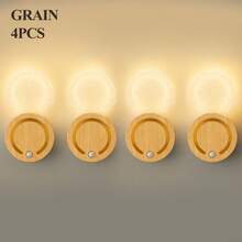 Lampe murale à capteur de cristal, lampe de décoration murale en acrylique, rechargeable par USB sans fil, 3 couleurs réglables, batterie longue durée, éclairage doux, préservant les yeux, convient pour armoire, placard, escalier, couloir, chambre, bureau, salle de bain, cadeau de Noël et d'anniversaire - Multicolore - Voir 23