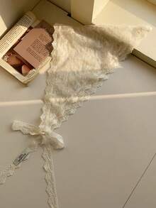 1 Piece Cute White Small Floral Lace Headband Turban Scarf Multifunctional Waist Tie Diaper Cover - Multicolor - View 5