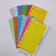 12/24个12色信封，预算信封，现金信封PP活页夹，每月追踪每周预算计划，现金信封贴纸用于预算，节省专项基金开支，返校季 - A - 查看 2