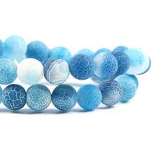 Weathered Agate Beads, DIY Jewelry Making Supplies For Bracelets And Necklaces, Elegant Boho Style Accessories - Multicolor - View 10