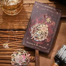 金属书签 镂空烫金长流苏书签 文具礼品 送给读书俱乐部和爱书人士 - 多色 - 查看 4