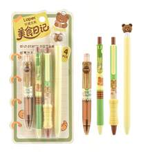 4支/套 中性色圆珠笔，卡通风格，高品质ins风流畅速干0.5mm黑色圆珠笔，学生适用，返校用品 - 卡通筆套裝 - 查看 8