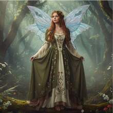 Butterfly Wing For Women, Double Layered Glitter Cutout Sheer Fairy Wings Halloween Cosplay Supplies - Blue - View 5