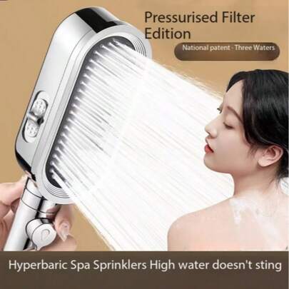 Vòi sen tiết kiệm nước áp lực cao 3 chế độ, vòi sen cầm tay di động cho gia đình, cắm trại và nhà vệ sinh RV.