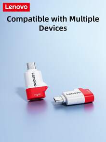 Lector de tarjeta TF de Lenovo - Compatible con varios dispositivos, transferencia de datos rápida, portátil y mini, multifuncional, adecuado para cámaras, computadoras, teléfonos móviles, etc. - Ver 9