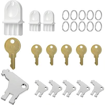 Paper Towel Dispenser Key Universal Dispenser Replacement Key Patible For Orgia Pacific Paper Towel And Toilet Paper Dispensers Set 12Pcs Universal Dispenser Key + 10 Pa Keychain Variant 1