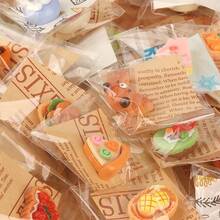 Baking Theme Resin Flat Back Charms, Cream Cake, Croissant, Hot Dog, Toast Shapes, DIY Handmade Accessories, Suitable For Hair Accessories, Phone Cases, Scrapbooking, Mini Food Decor, Girls Small Gifts Party Favors - Multicolor - View 5