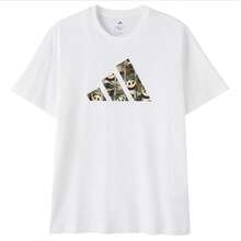 Adidas Men's T-Shirt, Comfortable Casual Everyday Wear, M PANDA C CAM T Short Sleeve KB4850 - White - View 1