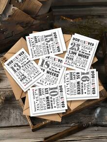 1pc "You Have Been Loved" Year Count Birthday & Anniversary Card With Envelope - Adorable Milestone Card For 10th 13th 15th 16th 18th 21st 25th 30th 40th 50th 70th 80th, Perfect Gift For Loved Ones, Blank Inside - A - View 4