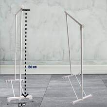 Rack Infantil para Ropa y Accesorios – Perchero Organizador Desmontable para Habitación de Niños, Estructura Metálica Soporta hasta 20 kg, Disponible en Negro o Blanco. Desmontable / fácil armado. 130 x 60 x 35 cm. - Ver 6