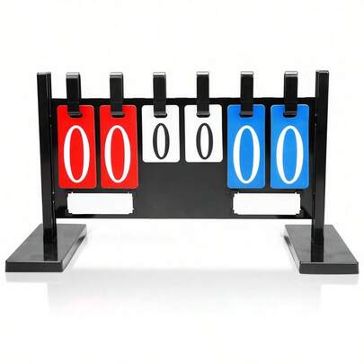 Bảng tỷ số dọc 6 chữ số, thích hợp để ghi điểm trận đấu, thiết kế trang nhã và tinh tế.