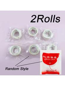 100个/卷气球胶点，适用于气球配件、气球点、生日婚礼派对气球胶贴、气球拱门支架 - 白色 - 查看 7
