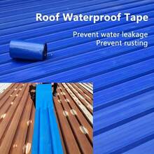 1 Roll Metal Surface & Roof Waterproof Tape - Leak-Proof, Anti-Rust Adhesive For Insulation, Temperature Control, Roof Repair - Waterproof Cloth - View 7