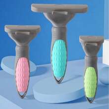 Pet Deshedding Brush, Cat Dog Fur Remover Grooming Tool - Pink - View 10