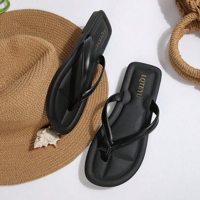 Chanclas de mujer, sandalias de playa de verano, sandalias versátiles para vacaciones, piscina y uso diario